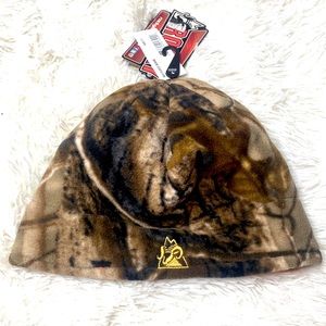 Rocky Camo Orange Fleece Reversible Beanie One Size Fits All